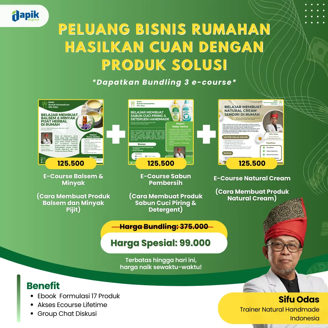 Bundling 3 Ecourse Meracik Produk Solusi